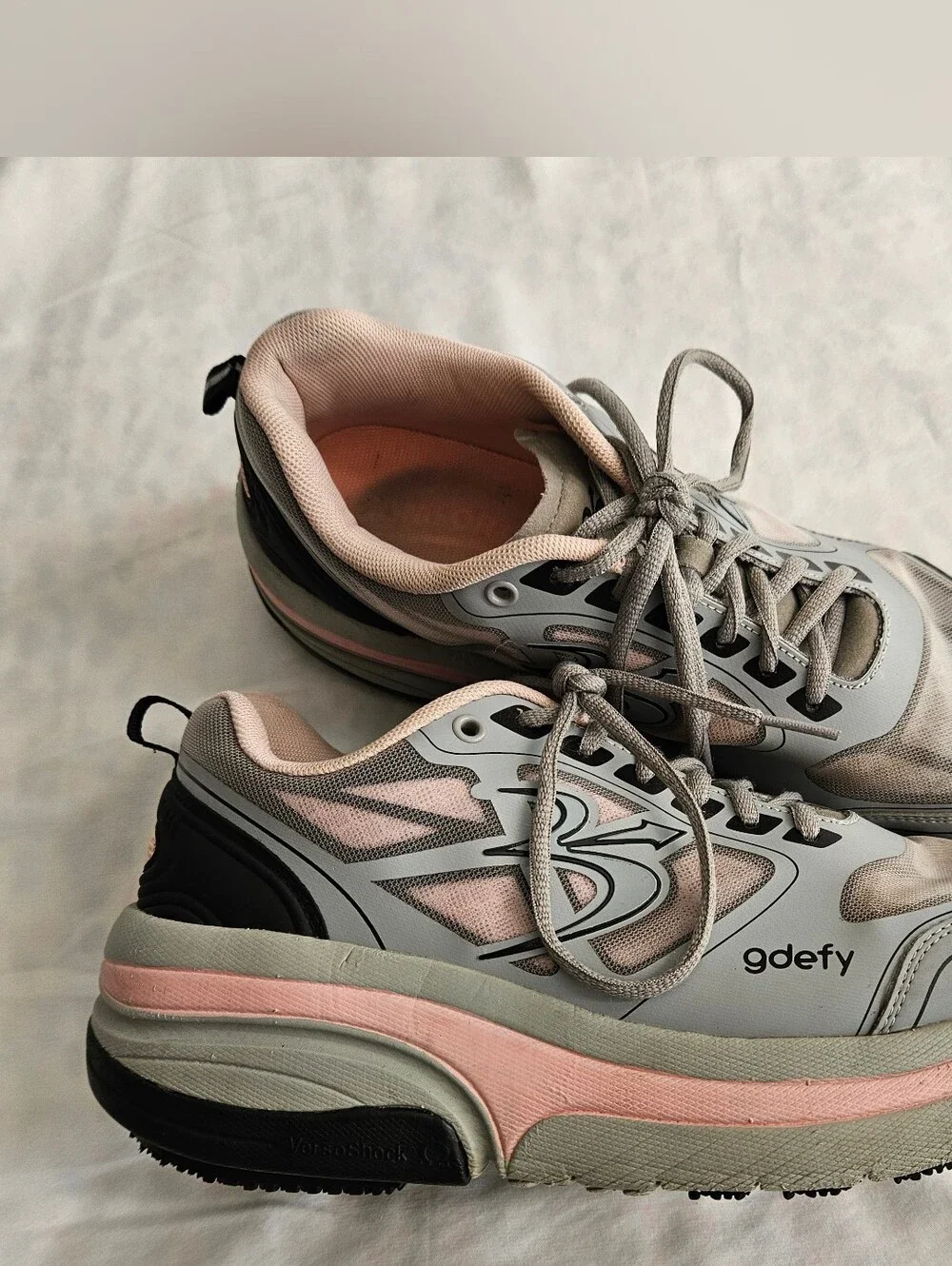 ION Women’s Gray and Pink G/defy Athletic Walking Shoes
